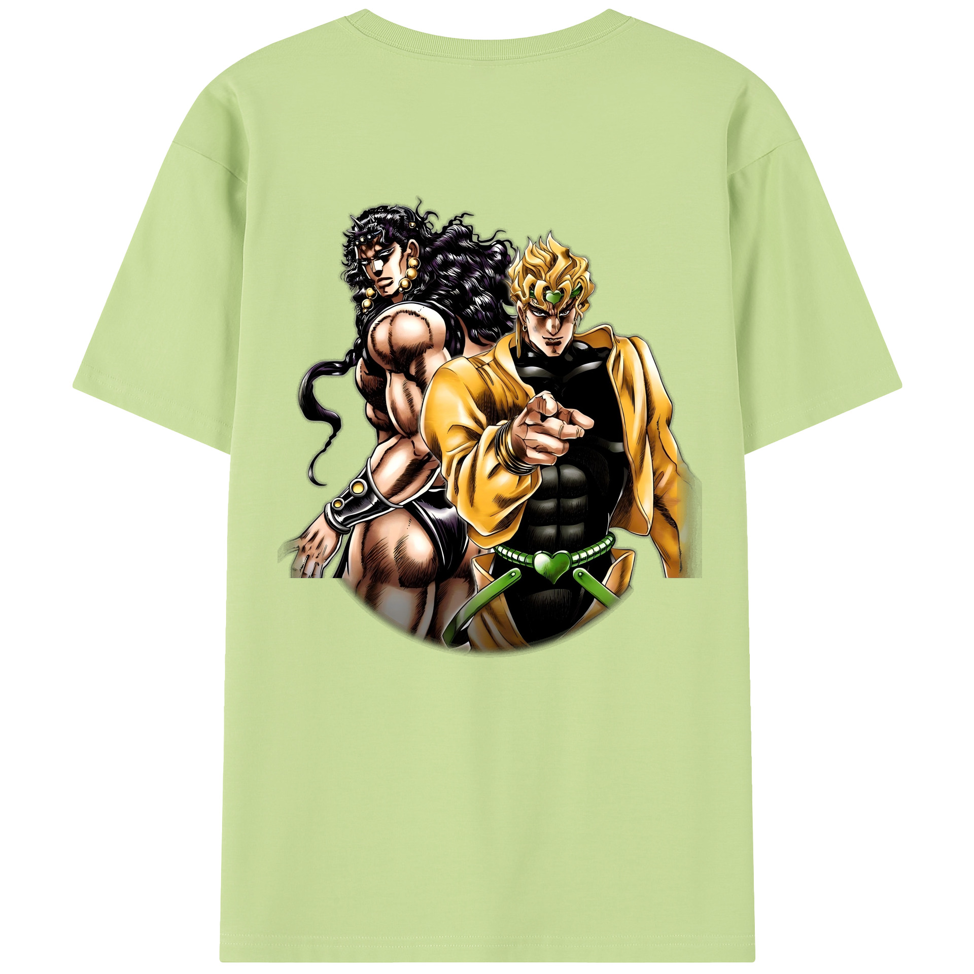 （画像用） ジョジョの奇妙な冒険 ディオ?ブランドー JoJo's Bizarre Adventure Dio Brando 綿100％半袖Tシャツ（背面プリント）